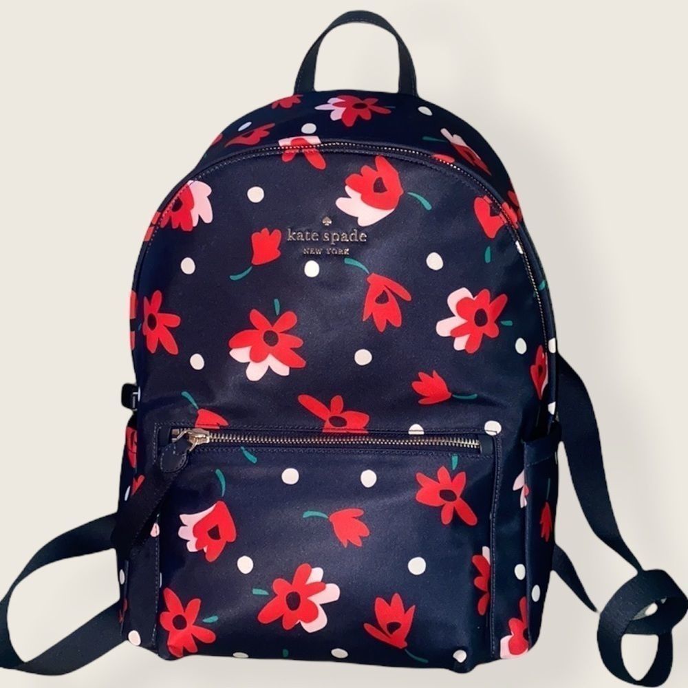 Kate Spade ♠️ Chelsea Whimsy Large Floral 🌹Backpack!
